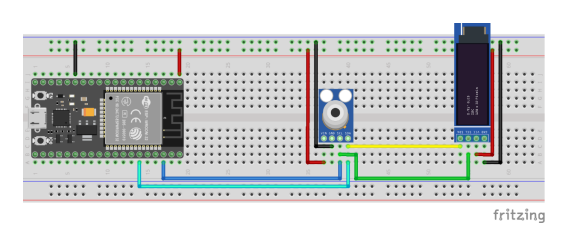 Prototipo del nodo de temperatura con ESP32